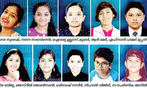 സു​ഗ​താ​ഞ്ജ​ലി കാ​വ്യാ​ലാ​പ​ന മ​ത്സ​രം: ദ​മ്മാം മേ​ഖ​ല​ത​ല വി​ജ​യി​ക​ൾ