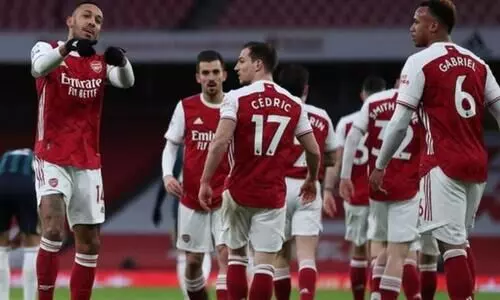 ഹാട്രിക്കുമായി ഒബാമെയാങ്​; ​ജയം പിടിച്ച്​ ഗണ്ണേഴ്​സ്​