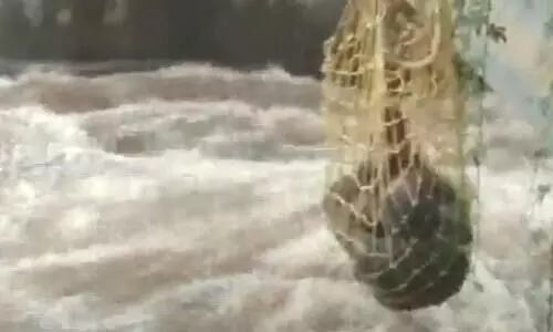 Trader rescued for a girl who fell into well