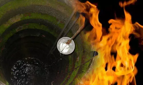 കിടപ്പിലായ ഭർത്താവി​ന്‍റെ മുറി തീയിട്ട്​ കിണറ്റിൽ ചാടിയ യുവതിയെ നാട്ടുകാർ രക്ഷിച്ചു