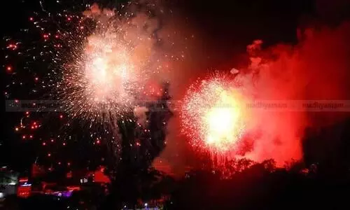 Contractor injured in fireworks during Pooram