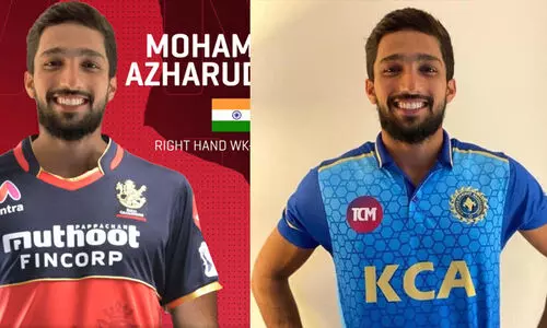 ഐ.പി.എൽ ലേലം: അസ്​ഹറുദ്ദീൻ കോഹ്​ലിക്കൊപ്പം ബാംഗ്ലൂരിൽ; പ്രതീക്ഷിച്ച തുകലഭിച്ചില്ല, കൂട്ടായി സചിൻ ബേബിയും