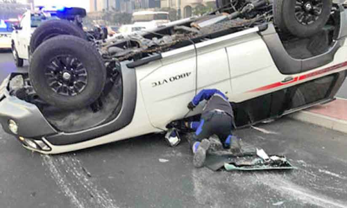 ദു​ബൈ​യി​ൽ അ​ഞ്ച്​ അ​പ​ക​ട​ങ്ങ​ളി​ൽ ആ​റു​പേ​ർ​ക്ക്​ പ​രി​ക്ക്​