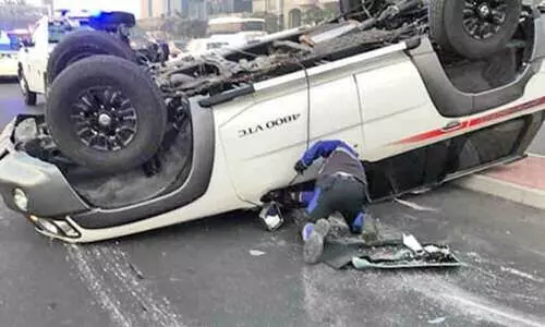 ദു​ബൈ​യി​ൽ അ​ഞ്ച്​ അ​പ​ക​ട​ങ്ങ​ളി​ൽ ആ​റു​പേ​ർ​ക്ക്​ പ​രി​ക്ക്​