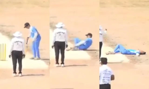 ക്രിക്കറ്റ്​ കളിക്കുന്നതിനിടെ യുവാവിന്​ ദാരുണ​ മരണം; വിഡിയോ പുറത്ത്​ VIDEO