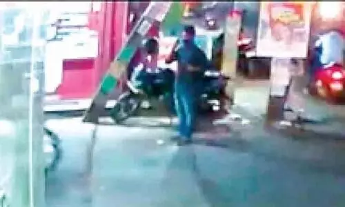 bike parked in front of the shop was stolen