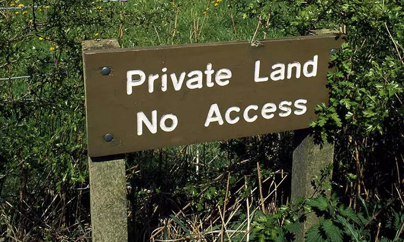 Private land