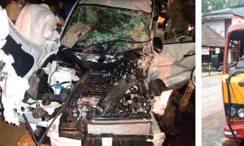 കാറും ലോറിയും കൂട്ടിയിടിച്ച് എട്ടുപേര്‍ക്ക് പരിക്ക്