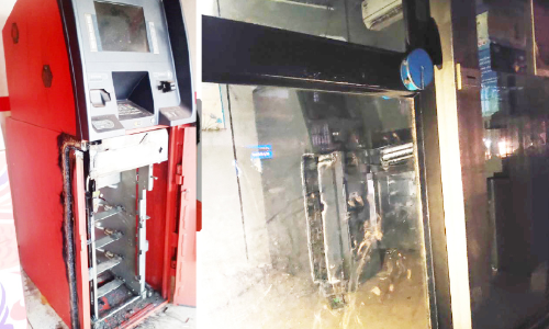 എ.ടി.എമ്മുകൾ തകർത്ത് ലക്ഷങ്ങൾ കവർന്നു