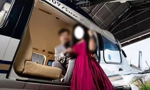 മുഖ്യമന്ത്രിയുടെ ഹെലികോപ്​ടറിൽ ​പ്രീ വെഡ്ഡിങ് ഫോ​ട്ടോഷൂട്ട്​; ഒരാൾക്ക്​ സസ്​പെൻഷൻ