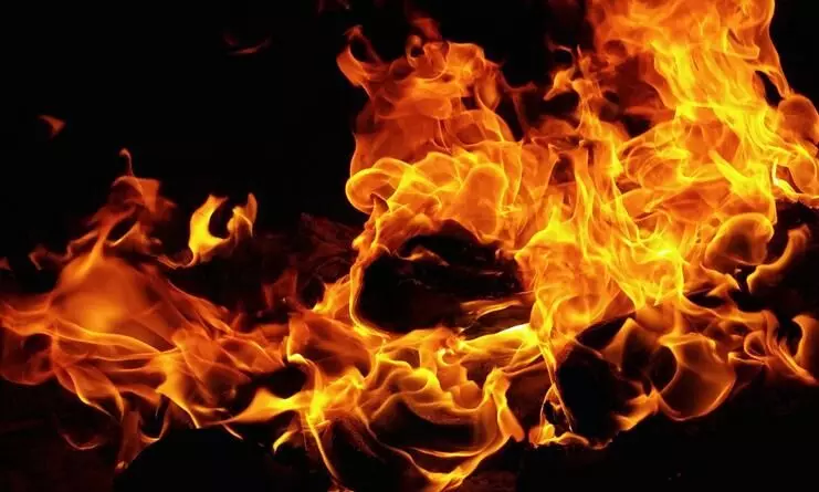 Kozhikode Four Members of Family Caught Fire
