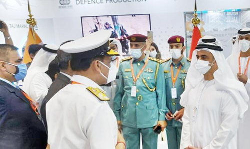 മ​ന്ത്രി ശൈ​ഖ് സെ​യ്ഫ് ബി​ൻ സാ​യി​ദ് ഇ​ന്ത്യ​ൻ പ​വി​ലി​യ​ൻ സ​ന്ദ​ർ​ശി​ച്ചു