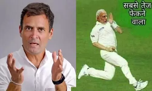 Narendra Modi stadium Adani end Reliance