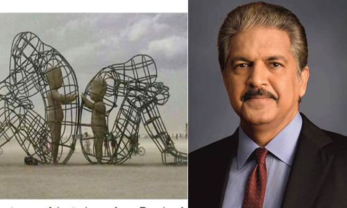 ഇതാണ്​ കലയുടെ ശക്​തി; മനോഹരമായ ശില്പവും കൂടെ ശക്​തമായ സന്ദേശവും പങ്കുവെച്ച്​ ആനന്ദ്​ മഹീന്ദ്ര