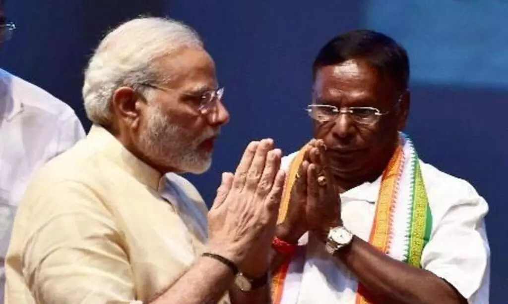 modi and v narayanasamy