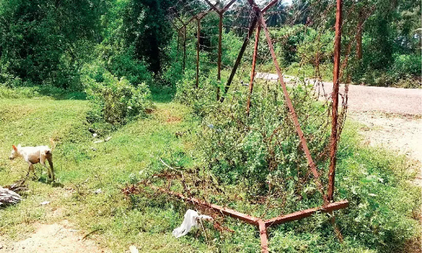 meenkara dam broken iron fence