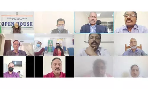 പ്ര​വാ​സി​ക​ളു​ടെ പ്ര​ശ്​​ന​ങ്ങ​ൾ: ഇ​ന്ത്യ​ൻ എം​ബ​സി ഒാ​പ​ൺ ഹൗ​സി​ൽ സ​ജീ​വ പ​ങ്കാ​ളി​ത്തം