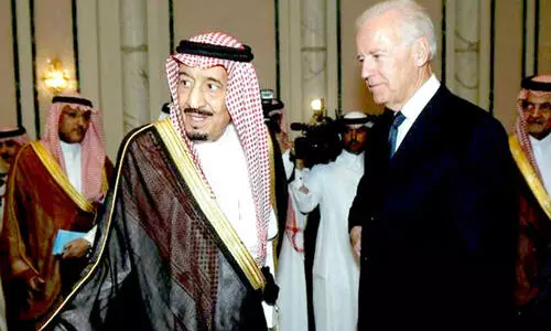 പ്ര​സി​ഡ​ൻ​റാ​യ ശേ​ഷ​മു​ള്ള ആ​ദ്യ ടെ​ലി​ഫോ​ൺ സം​ഭാ​ഷ​ണം; ജോ ​ബൈ​ഡ​നും സ​ൽ​മാ​ൻ രാ​ജാ​വും ത​മ്മി​ൽ സം​സാ​രി​ച്ചു