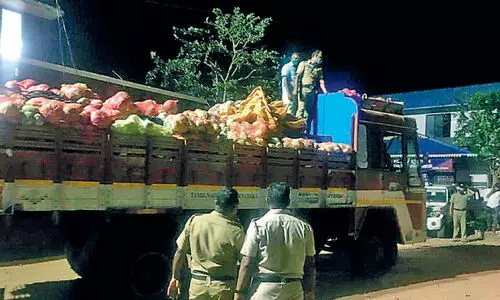 lorry with explosive seized