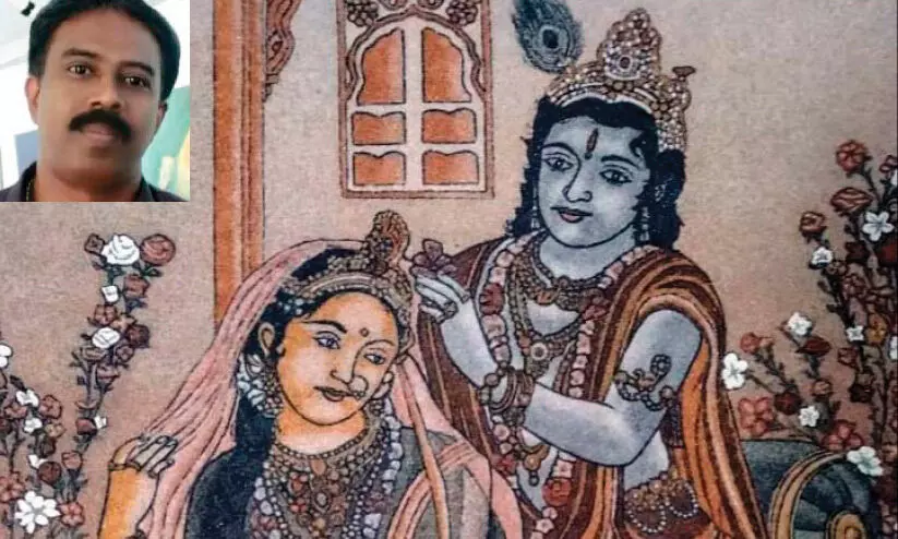 മണൽത്തരികളിൽ മിഴിവുറ്റ ചിത്രങ്ങളുമായി രാജ്മോഹൻ