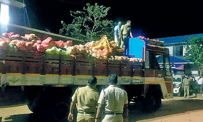 lorry with explosive seized