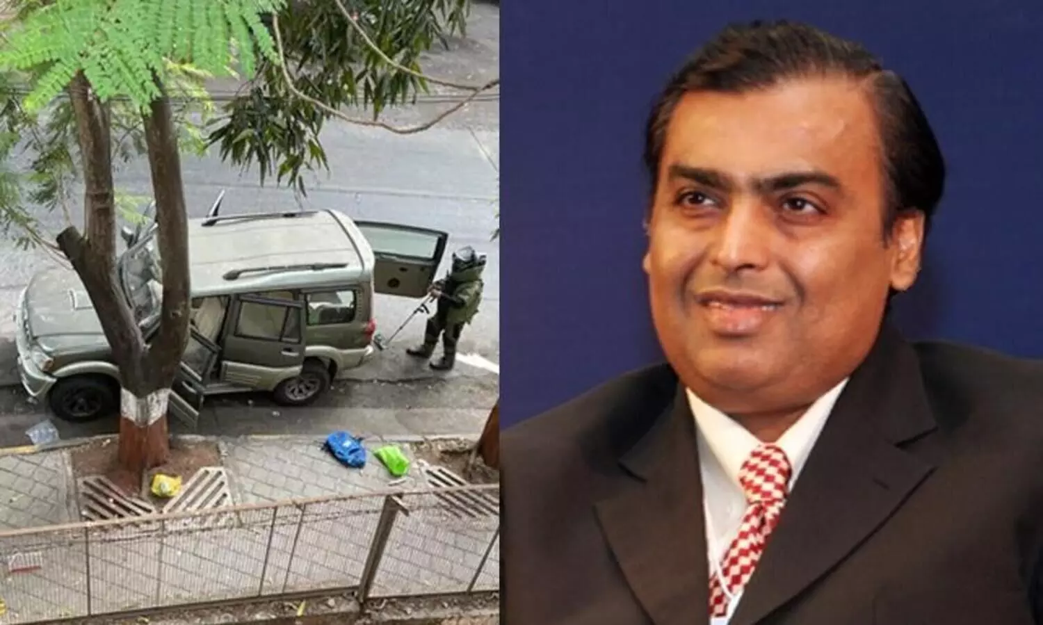 explosives laden vehicle outside Mukesh Ambani