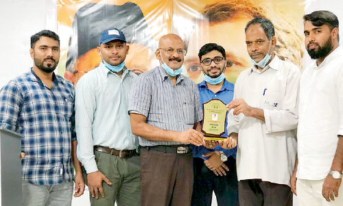 ന​ന്ന​മ്പ്ര പ​ഞ്ചാ​യ​ത്ത് കെ.​എം.​സി.​സി യാ​ത്ര​യ​യ​പ്പ് ന​ൽ​കി