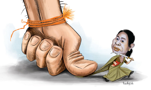 mamata sangh carricature