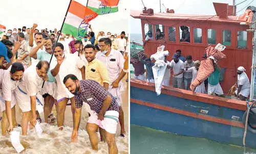 deep sea fishing deal protest at ponnani