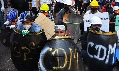 മ്യാന്മറിൽ പ്രതിഷേധം തുടരുന്നു; വെടിവെപ്പിൽ ഏഴുമരണം