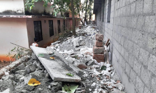 school building collapsed