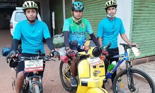 ഇന്ധന വിലവർധനക്കെതിരെ ചേസൈയിൽ കേരളം ചുറ്റാൻ ആദിത്തും സംഘവും