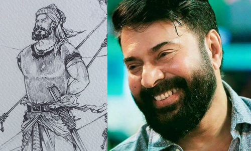 പടവാളേന്തി നിൽക്കുന്ന മമ്മൂട്ടി; കുഞ്ഞാലി മരക്കാർ ലുക്​ വൈറൽ