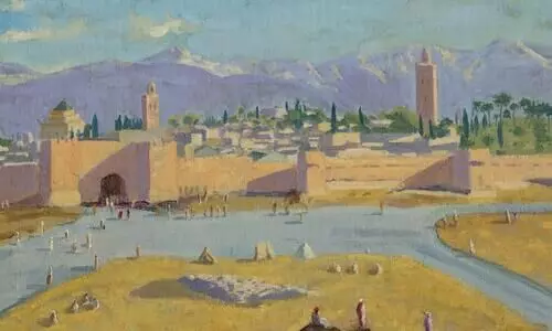 മുൻ ബ്രിട്ടീഷ്​ പ്രധാനമന്ത്രി ചർച്ചിലിന്‍റെ ഖുതുബിയ മോസ്​ക്​ ടവർ പെയിന്‍റിങ്​ ലേലത്തിൽ വിറ്റു; വില 85 കോടി