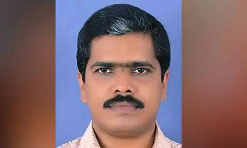 മരം വെട്ടുന്നതിനിടെ കമുക്​ വീണ് പ്രധാനാധ്യാപകൻ മരിച്ചു