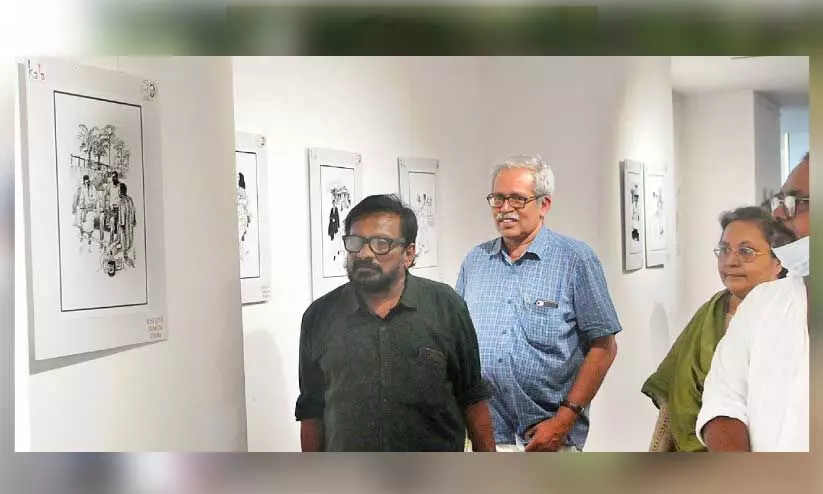 സഗീറി​‍െൻറ ചിത്രപ്രദർശനം തുടങ്ങി