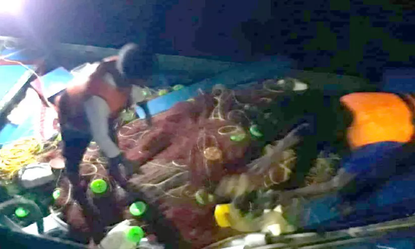 wrecked fishing boat