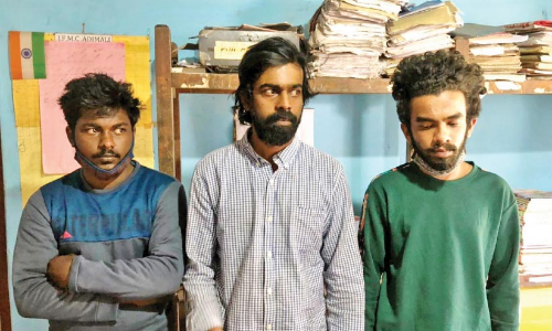 ടെൻറ്​ ക്യാ​മ്പി​ല്‍ നി​ന്ന് മാരക ലഹരി മരുന്നുകളുമായി മൂന്നുപേർ അറസ്​റ്റില്‍