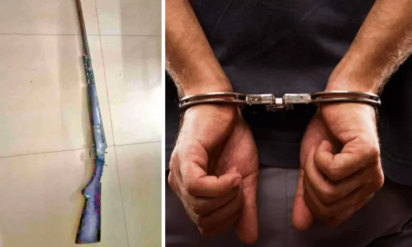 arrested with gun arrested with gun