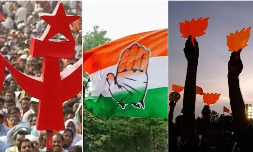 എൽ.ഡി.എഫ് പ്രതിരോധത്തിൽ; കടുപ്പിച്ച് യു.ഡി.എഫ്, ഏജൻസി തണലിൽ ബി.ജെ.പി എൽ.ഡി.എഫ് പ്രതിരോധത്തിൽ; കടുപ്പിച്ച് യു.ഡി.എഫ്, ഏജൻസി തണലിൽ ബി.ജെ.പി