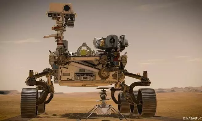 NASAs six-wheeled Perseverance rover