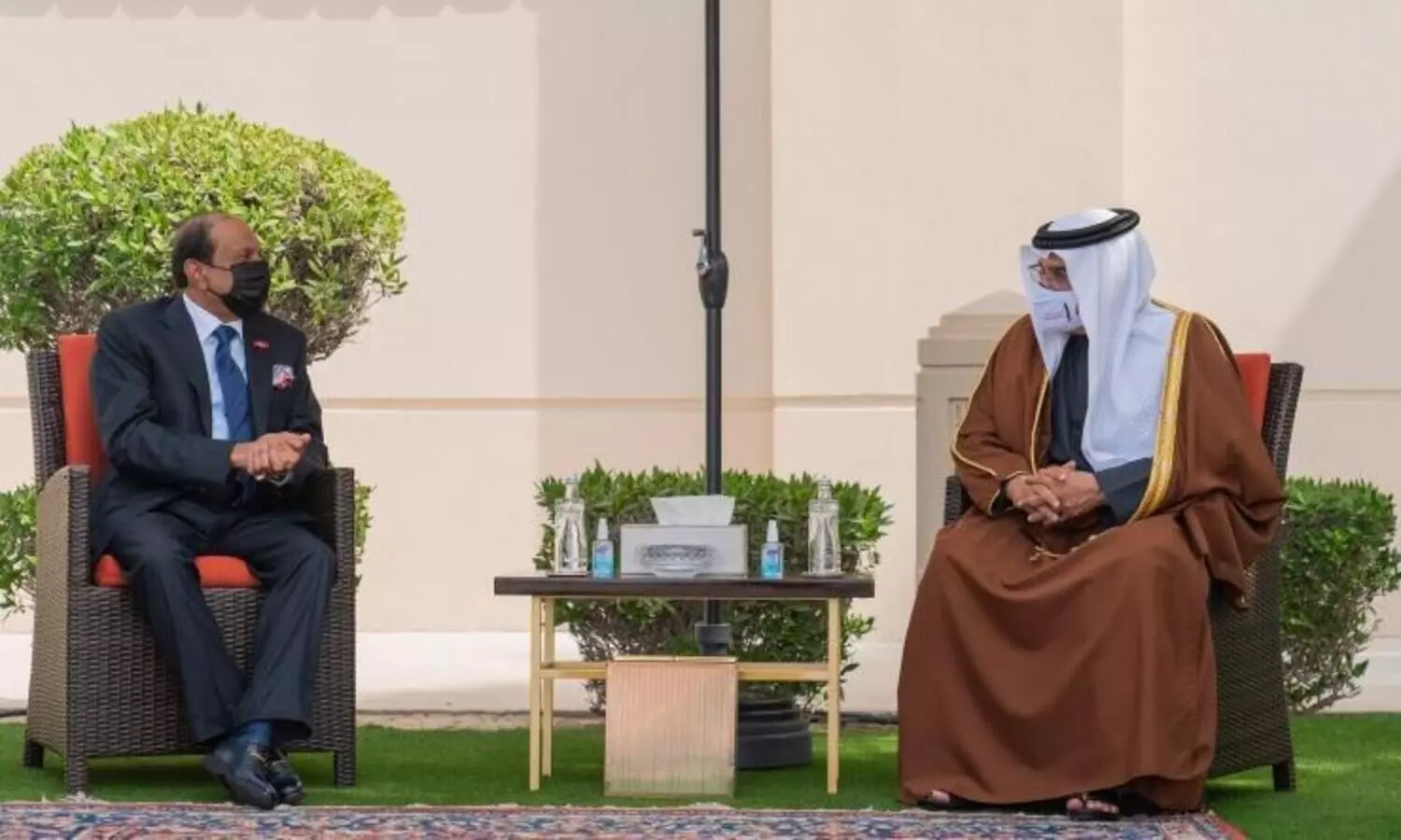 Yusuff Ali M.A and bahraini prince