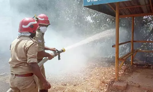 മാലിന്യ കൂമ്പാരത്തിന് തീപിടിച്ചു