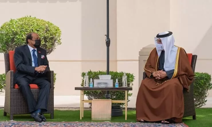 Yusuff Ali M.A and bahraini prince