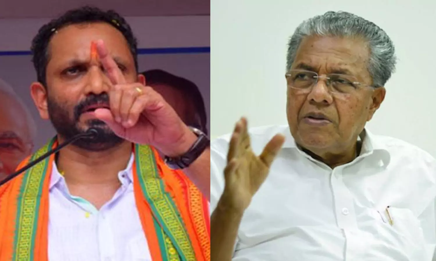 k surendran, pinarayi vijayan,