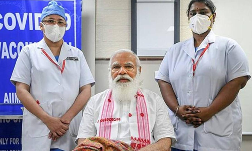 കോവിഡ്​ വാക്​സിൻ സർട്ടിഫിക്കറ്റിലെ മോദിയുടെ പേരിന്​ തെരഞ്ഞെടുപ്പുള്ള സംസ്​ഥാനങ്ങളിൽ മാസ്​കിടും