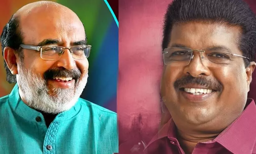 Dr.T.M Thomas Isaac and chitharanjan Dr.T.M Thomas Isaac and chitharanjan