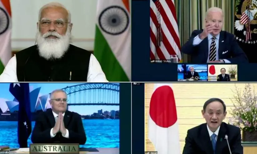 ഇന്ത്യയെ ആഗോള വാക്സിന് ഉത്പാദന കേന്ദ്രമാക്കും -ക്വാഡ് ഉച്ചകോടി ഇന്ത്യയെ ആഗോള വാക്സിന് ഉത്പാദന കേന്ദ്രമാക്കും -ക്വാഡ് ഉച്ചകോടി