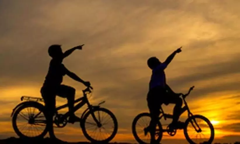 boys in cycle; representational image boys in cycle; representational image