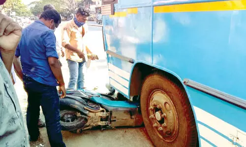 bus hit scooter